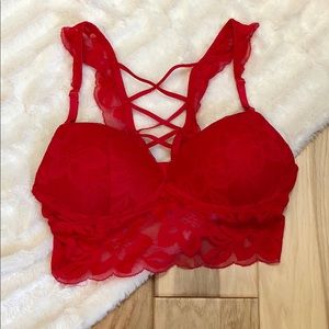 NWOT Victoria’s Secret PINK Red bralette